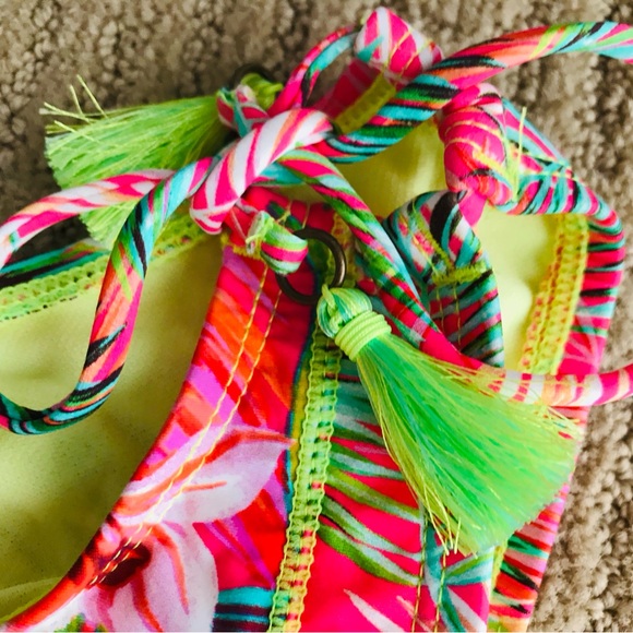 NWT HOBIE Girls TROPICAL California Style TANKINI BIKINI SWIMSUIT Size 12 - Picture 12 of 13